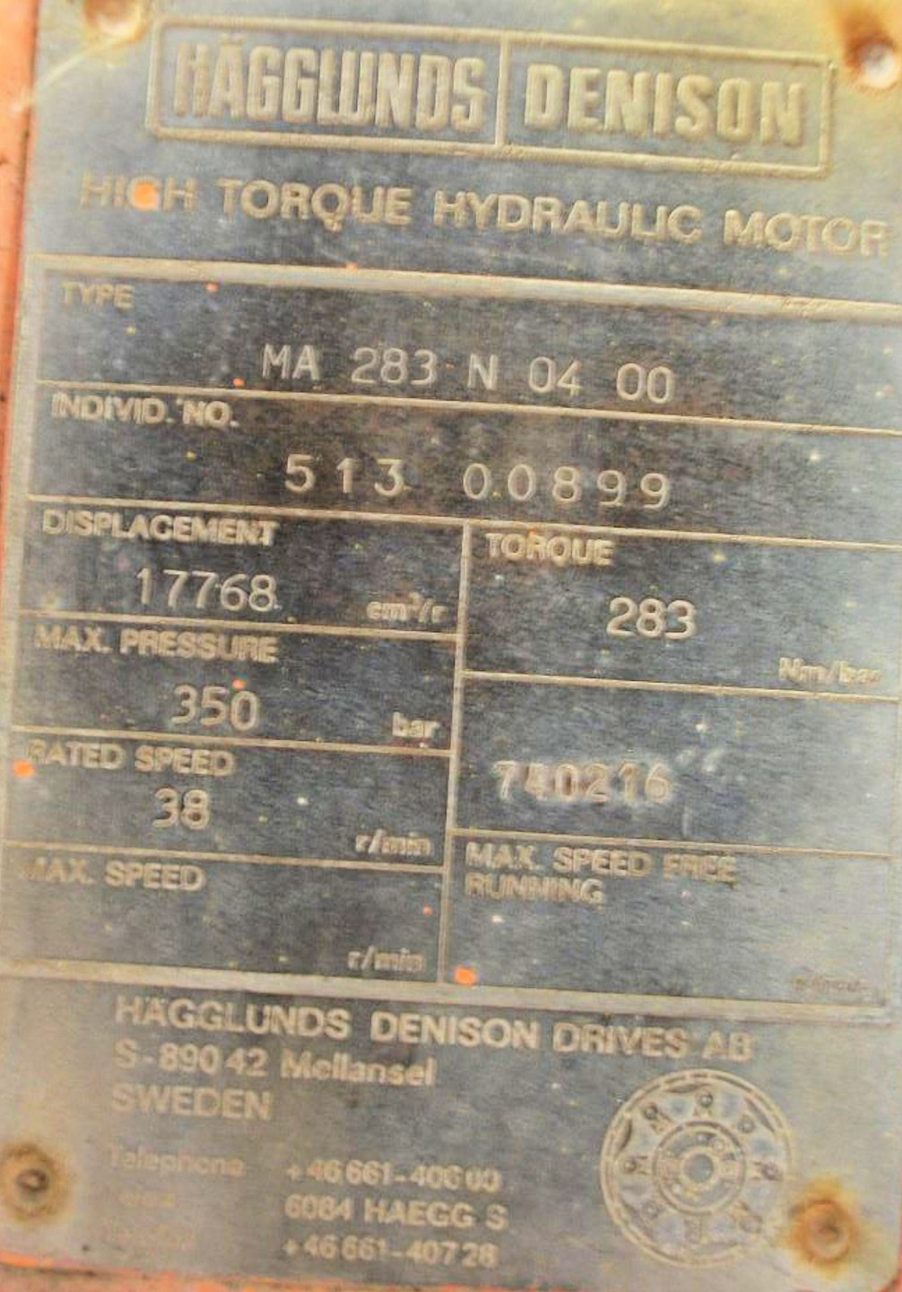2 Units - Hagglunds Drives)